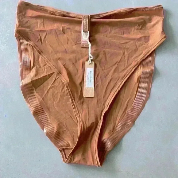 Skims NWT Women's Copper Stretchy Fits Everybody Cheeky Brief Size L - Picture 1 of 4